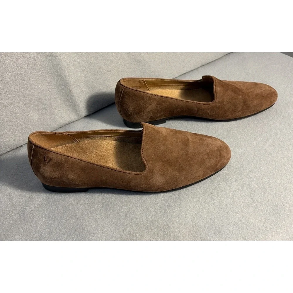 Vionic Women's Willa Suede Slip On Loafer Tan Size 8 Quiet Luxury
